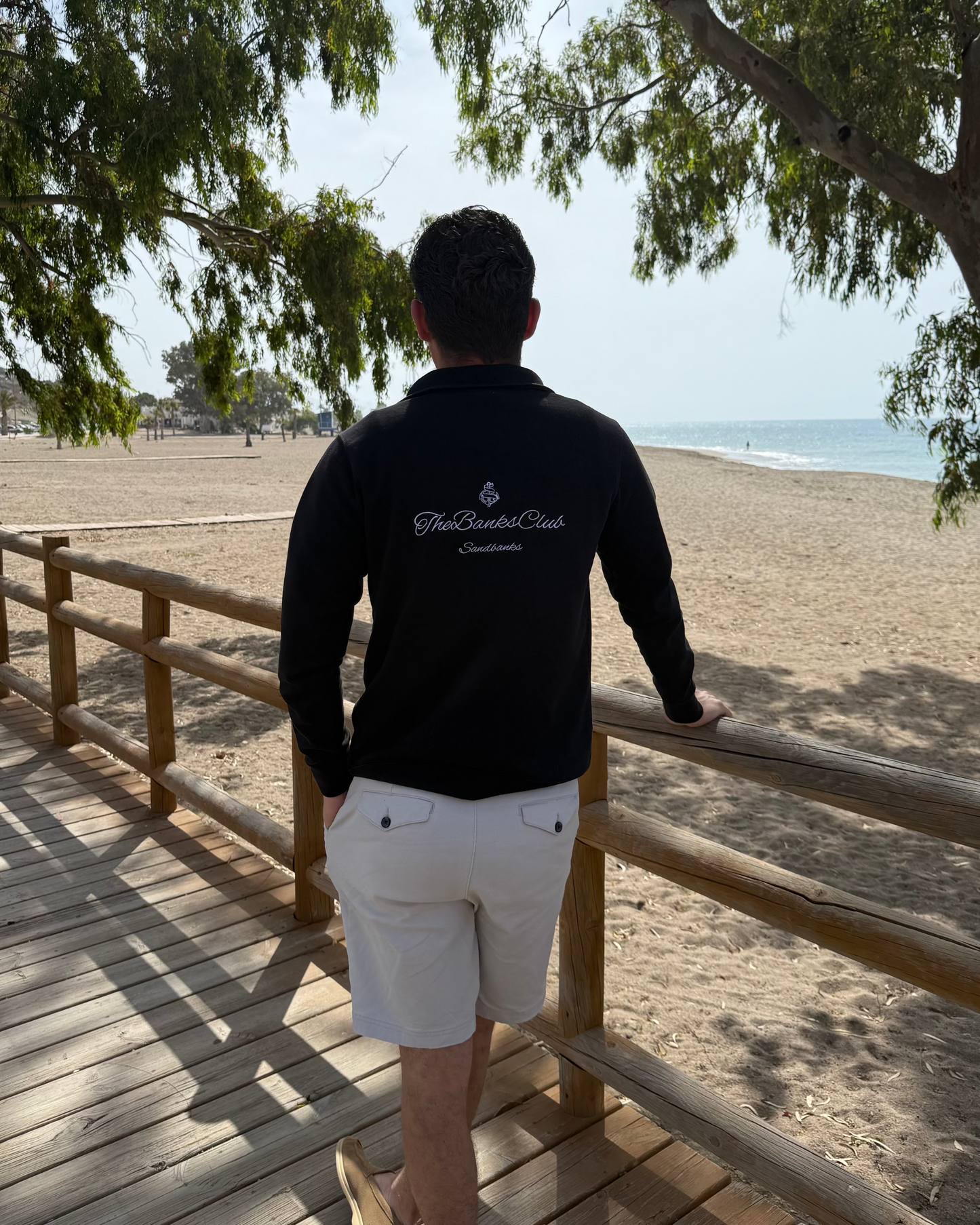 The Signature Quarter Zip — Black