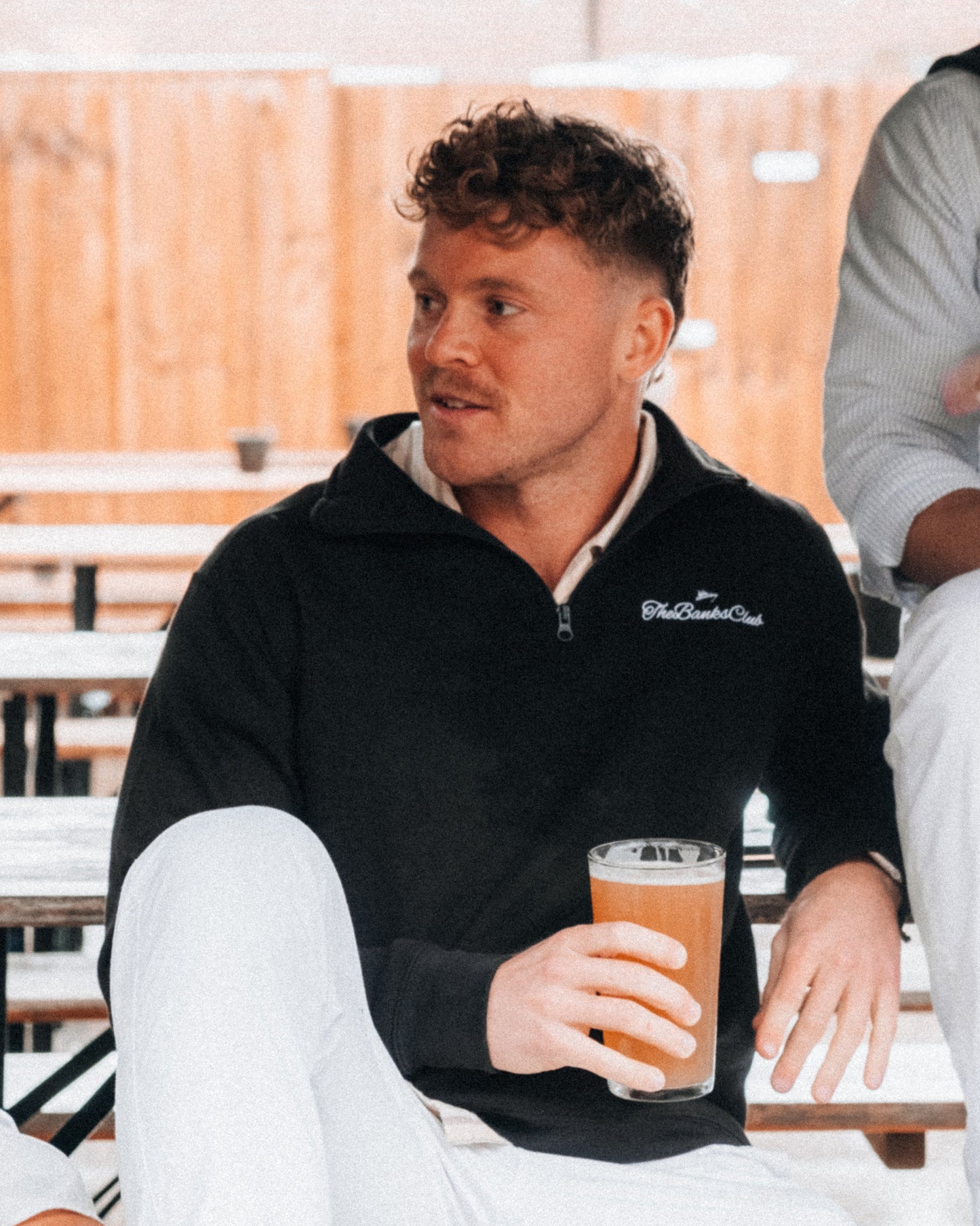 The Signature Quarter Zip — Black